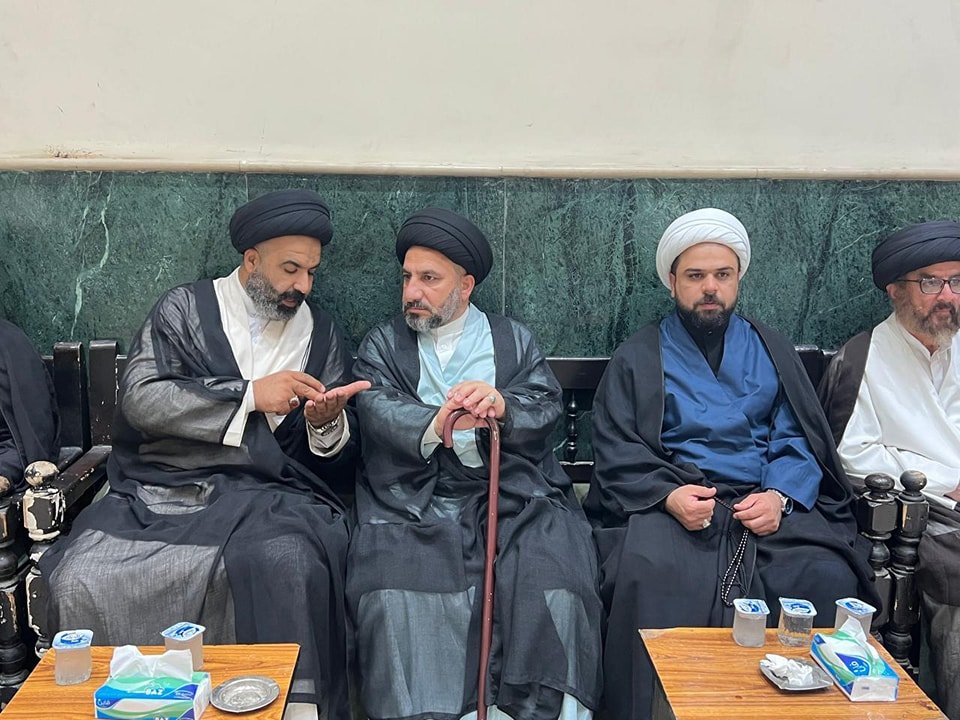 حضور وفد قسم الشؤون مجلس عزاء سماحة السيد عماد الدين العلوي 1