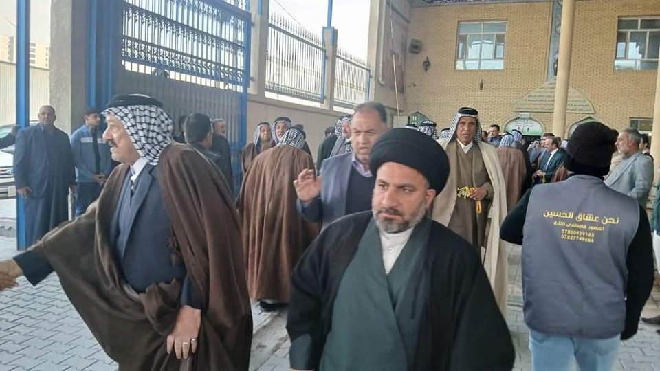 وفد المكتب يقدم التعازي بوفاة الشيخ تكليف الجبوري. 1