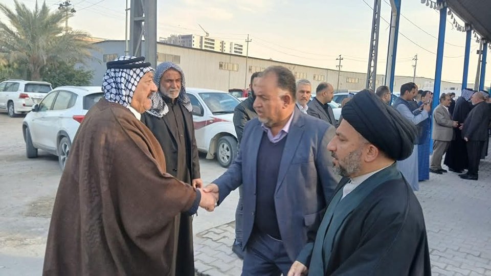 وفد المكتب يقدم التعازي بوفاة الشيخ تكليف الجبوري. 2