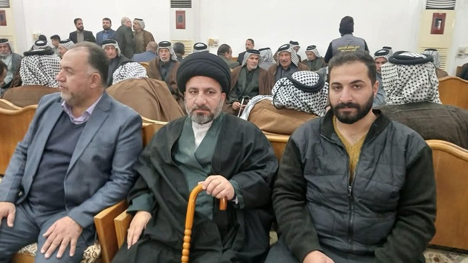وفد المكتب يقدم التعازي بوفاة الشيخ تكليف الجبوري. 3
