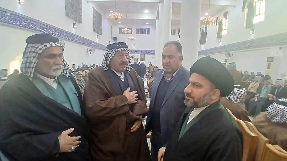 وفد المكتب يقدم التعازي بوفاة الشيخ تكليف الجبوري. 5