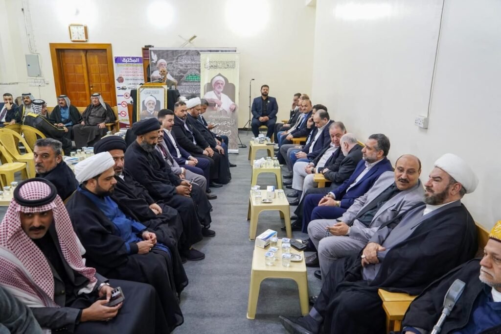 وفد المكتب يحضر فاتحة المرجع محمد مهدي الخالصي. 2