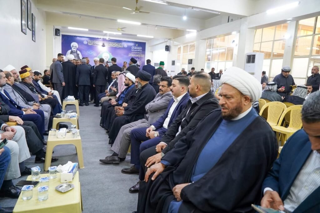 وفد المكتب يحضر فاتحة المرجع محمد مهدي الخالصي. 3