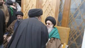 Read more about the article حضر وفد المكتب مجلسَ الفاتحة المقام على روح العلامة السيد حسين الغريفي